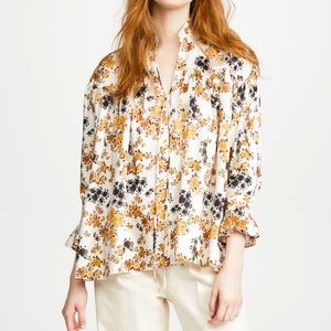NWT Victoria Victoria Beckham Floral Blouse